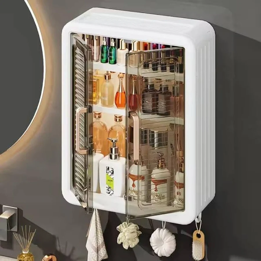 Wall-Mounted Waterproof Storage Cabinet for Bathroom