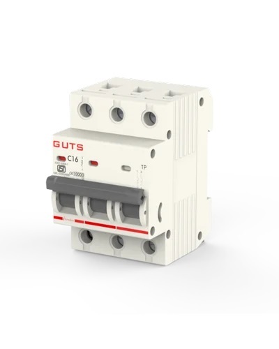 16A Guts C Curve TP Miniature Circuit Breaker
