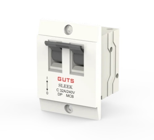 Guts Double Pole Screw Type Mini Trip MCB
