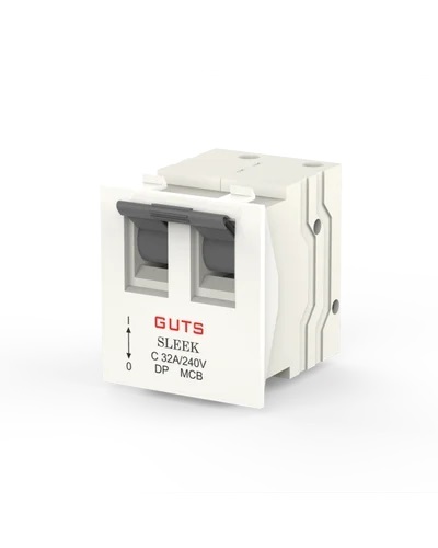 Guts Double Pole Modular Type Mini Trip MCB