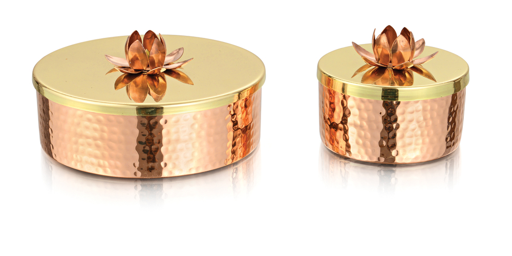 Copper Flat Container
