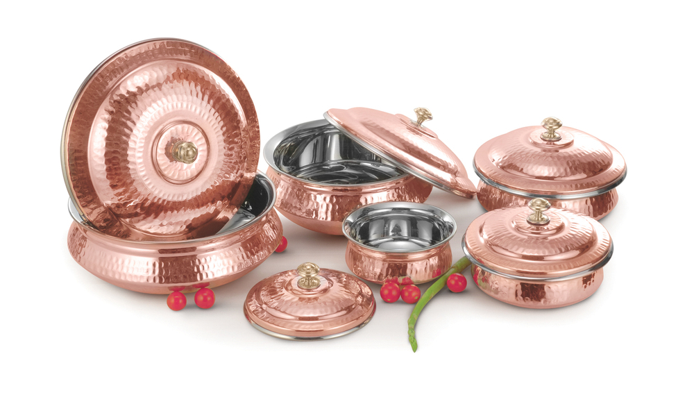 Copper Handi With Lid
