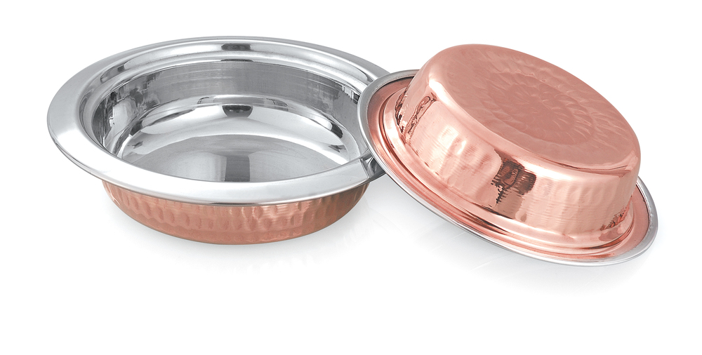 Copper Round Entree Dish