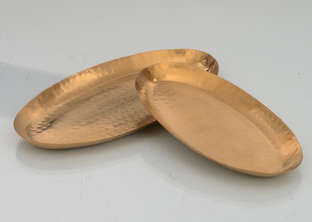 Gold Oval Platter