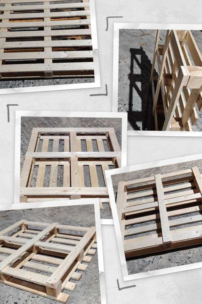 Four-way Or Two-way Entry Pinewood Pallet