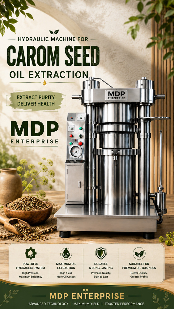 Hydraulic Carom Seed Oil Extraction Machine Hydraulic Carom Seed Oil Extraction Machine