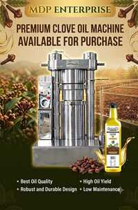 Hydraulic Clove Oil Extraction Machine