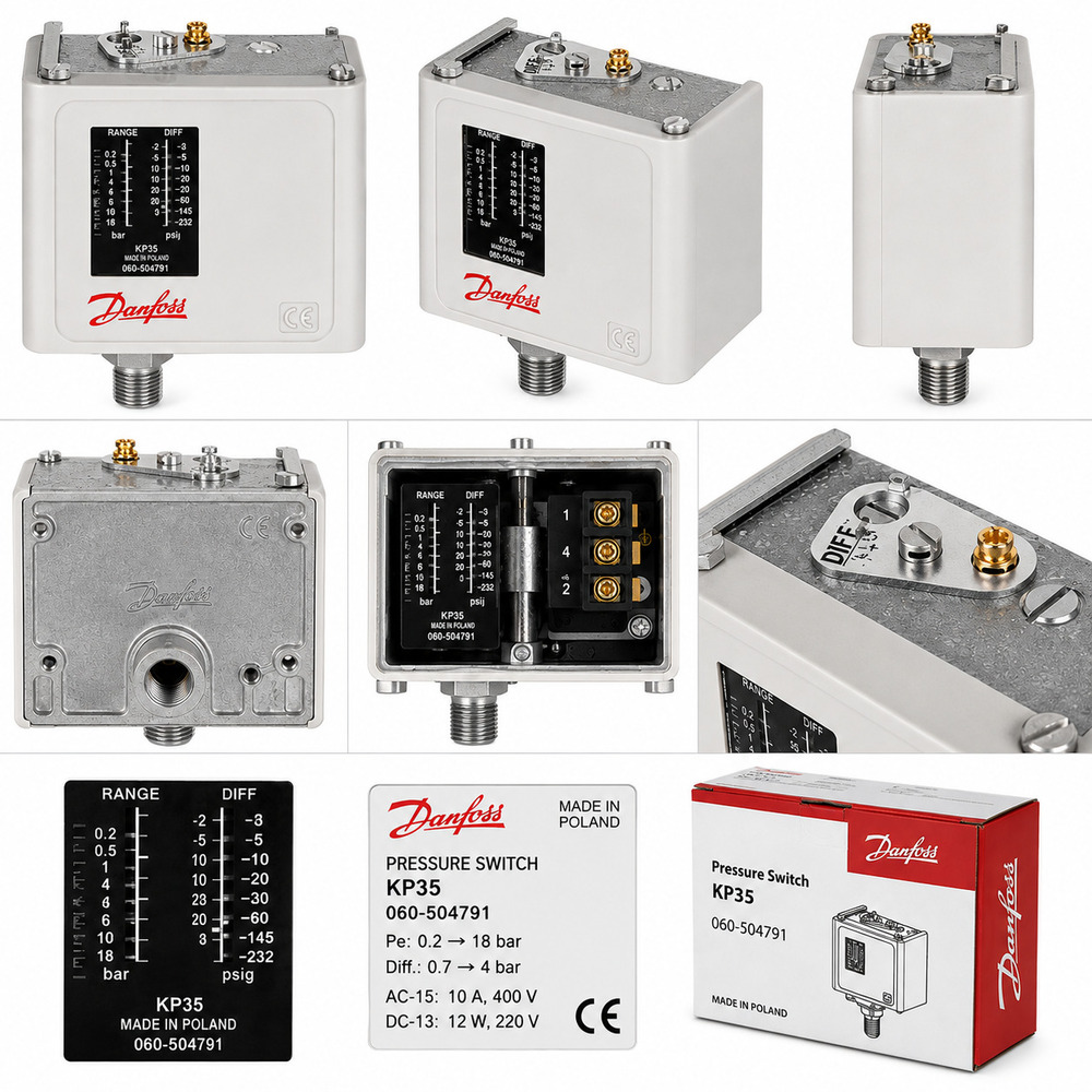 Danfoss KP35 Refrigeration Pressure Switch