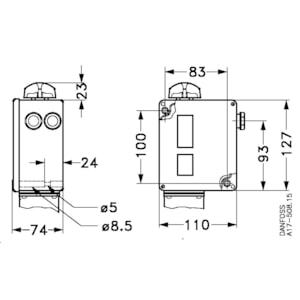 Danfoss RT Series Industrial Pressure Switch