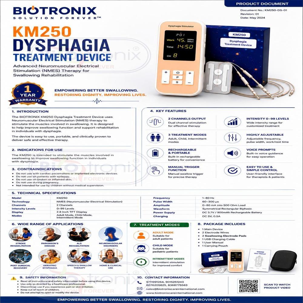 Professional Dysphagia Therapy Device for Swallowing Treatment