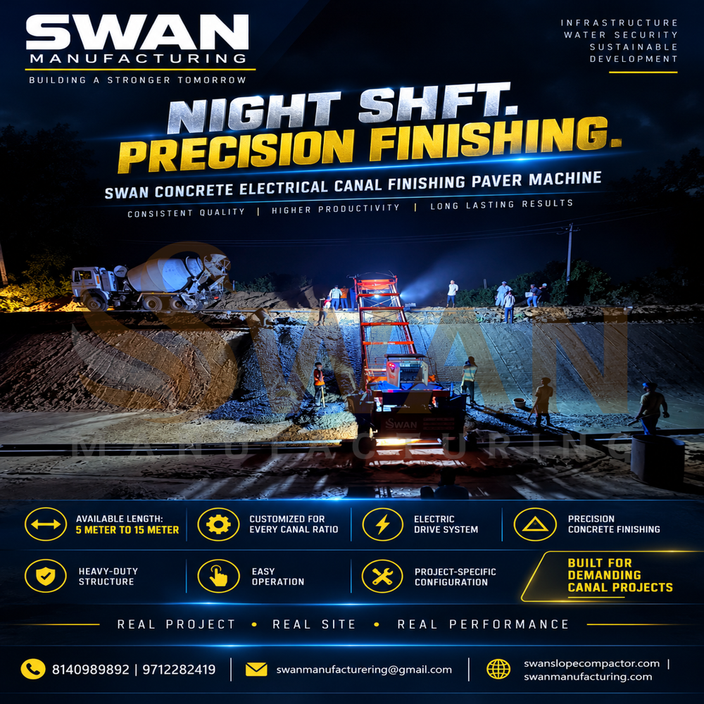 Concrete Finishing Canal Paver Machine