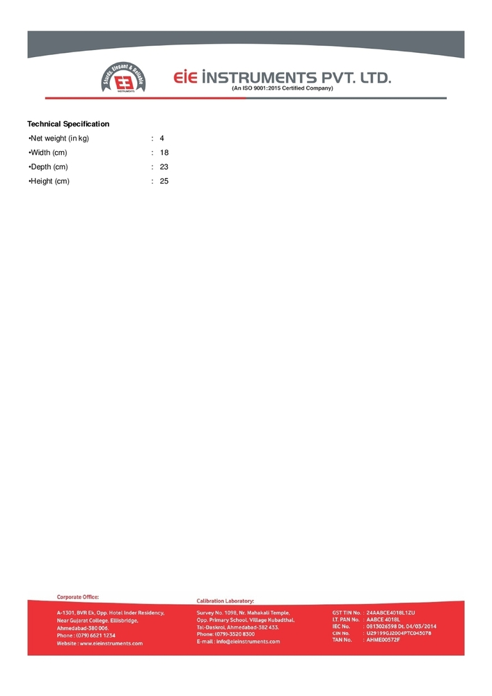 Bulk Density Apparatus - Method A, B & C