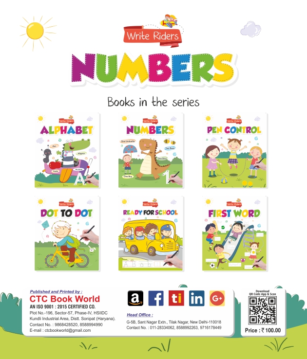 Write Riders Numbers Book - Binding: Pin