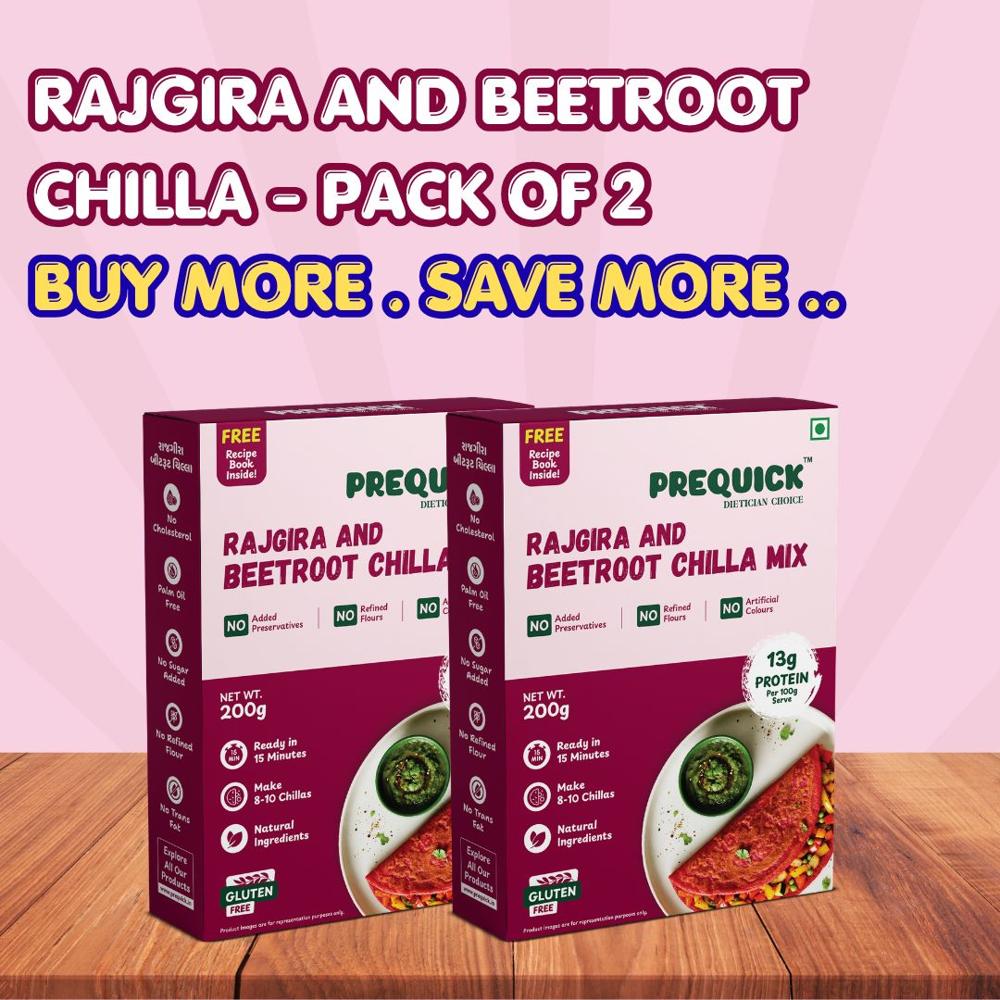 Rajgira And Beetroot Chilla