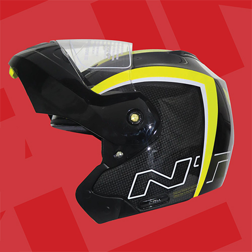 K62F3NBE Ntorq 125 Full Face Flip Neon Helmet