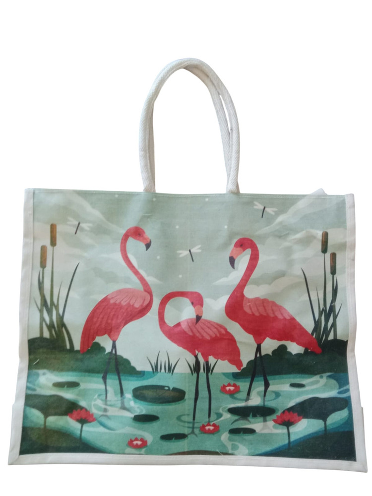 Printed Canvas Shopping Bag