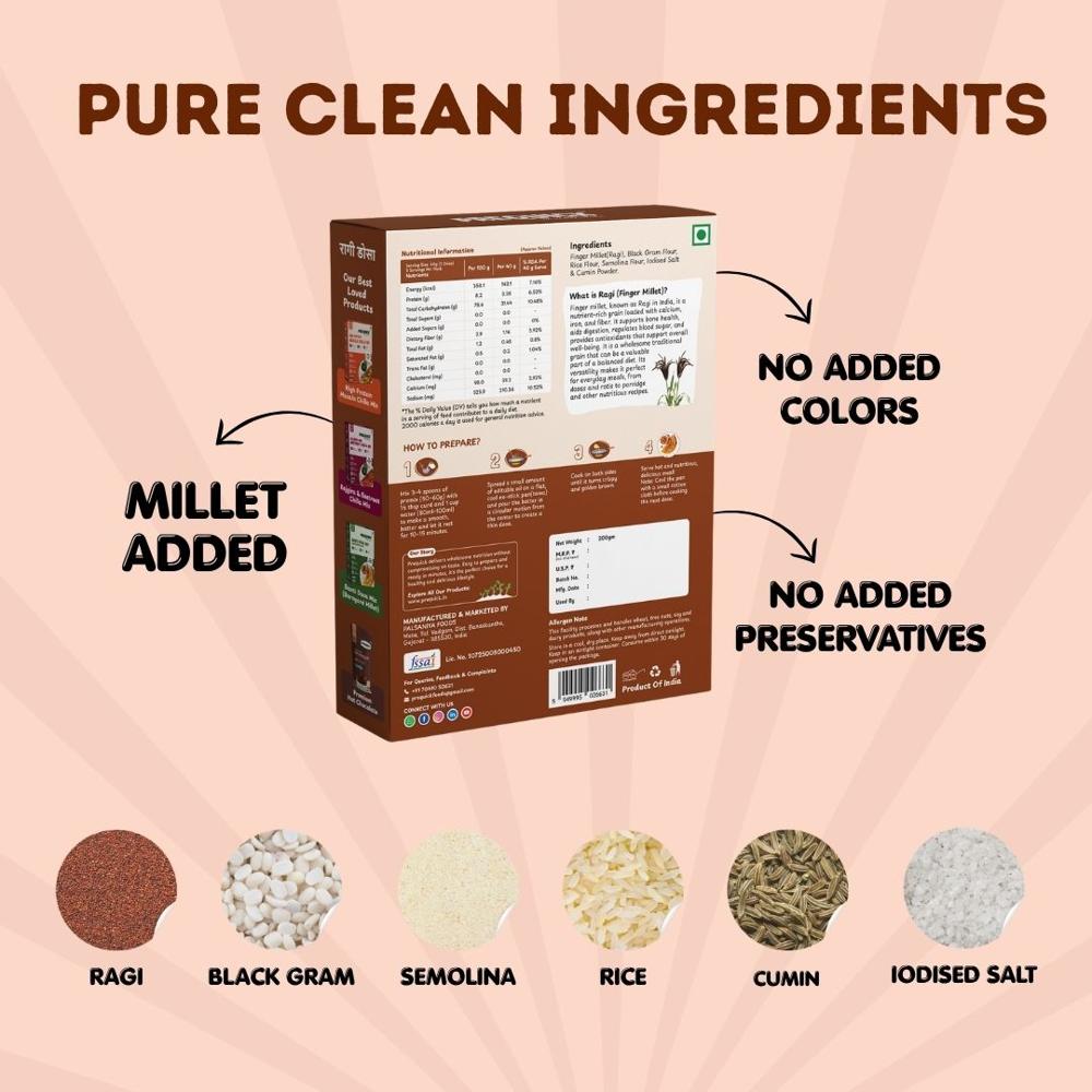 Ragi (Finger Millet) Dosa