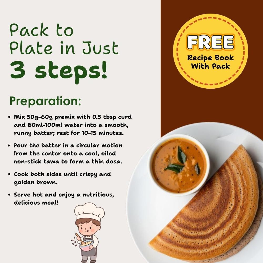 Ragi (Finger Millet) Dosa