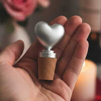 Decorative Heart Bottle Stooper