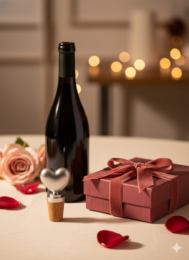 Decorative Heart Bottle Stooper