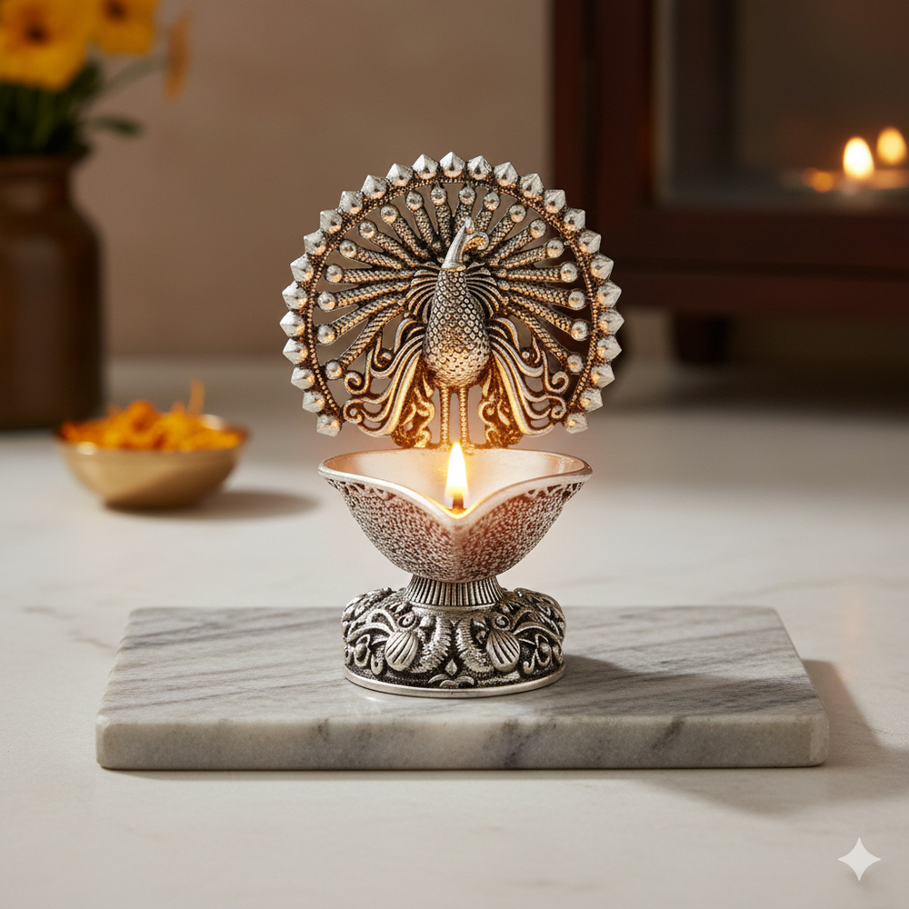 Peacock Diya