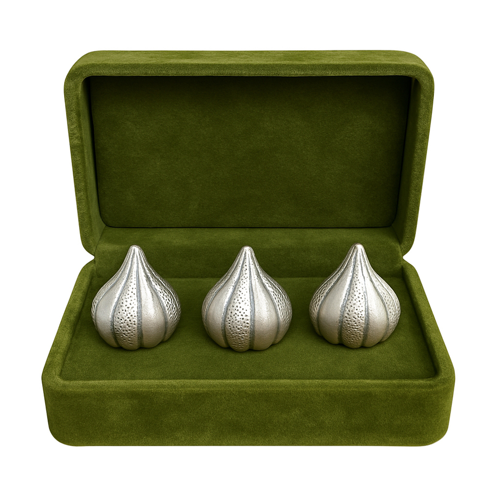 Set Of Three Modak Decoration Item