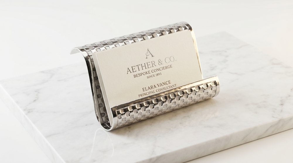 Curved Visiting Card Holder