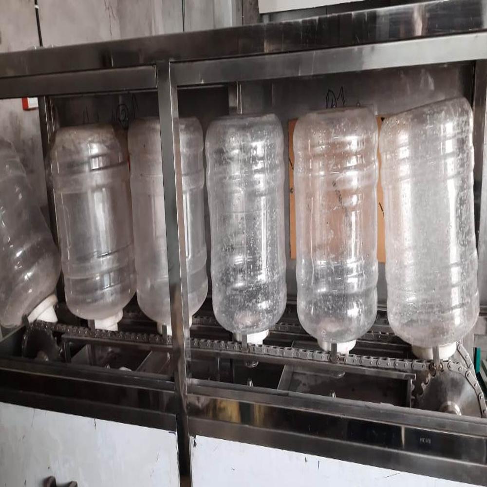 SHEC 100 Jars Per Hr Water Jar Rinsing Filling and Capping Machine