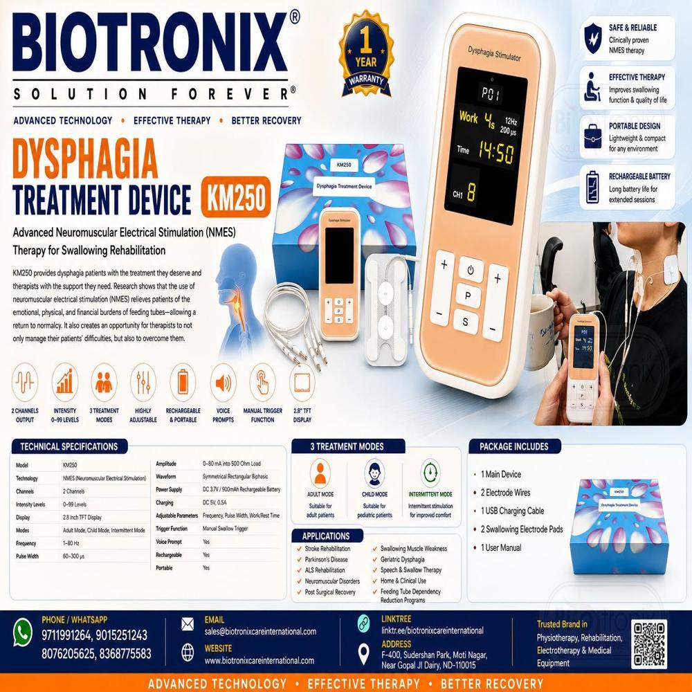Dysphagia Electrical Stimulation Device for Swallowing Therapy