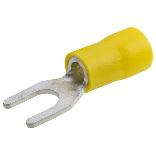 Fork Type Copper Cable Terminal Ends - 1-10mm Thickness, Sleek Silver Color | High-quality Copper For Reliable Electrical Connections