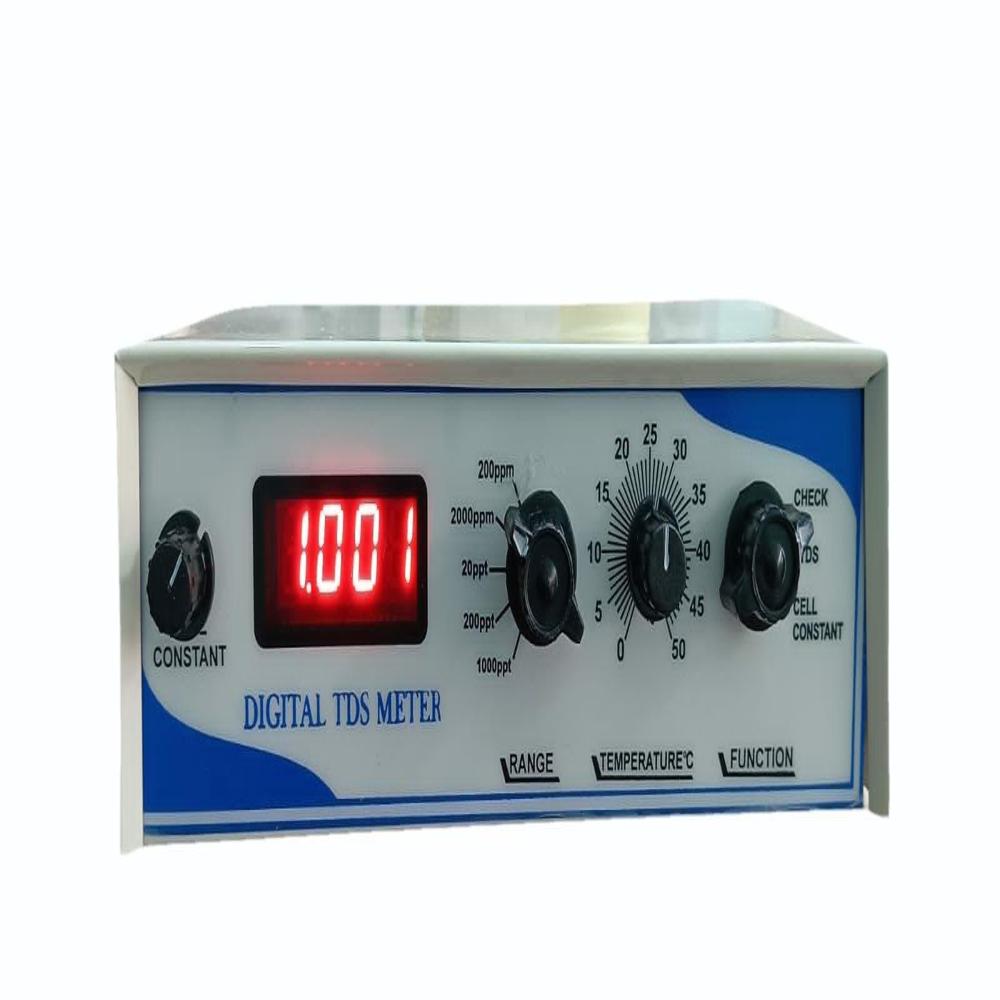 Tds Meter - M.s. Table Model, 3 Digit Led Display With Temperature Compensation , Digital Cell Constant Adjustment, 220v Power Supply