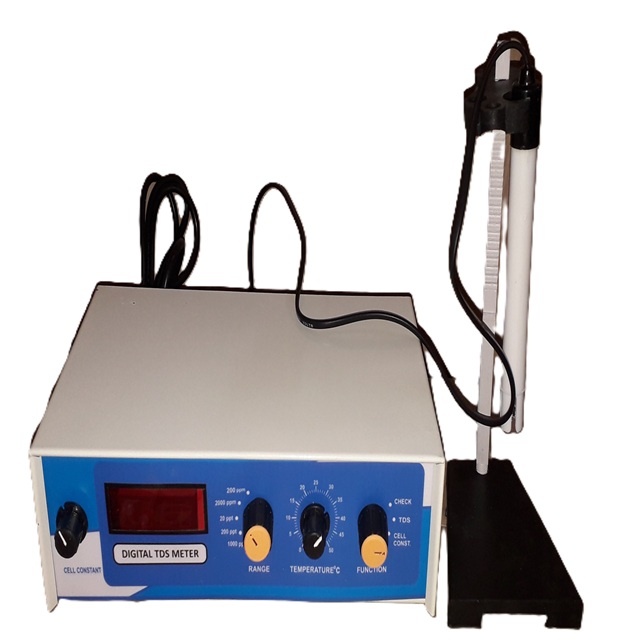 Tds Meter - M.s. Table Model, 3 Digit Led Display With Temperature Compensation , Digital Cell Constant Adjustment, 220v Power Supply