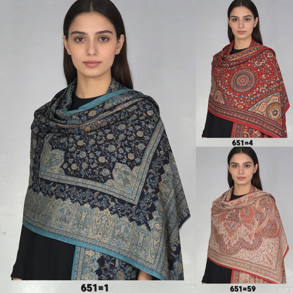 Pure Wool Woven Kani Shawls