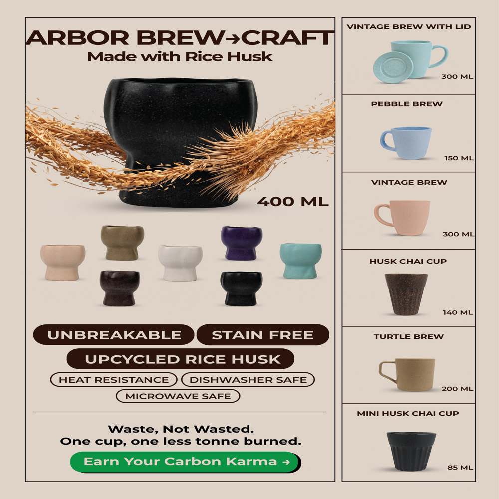 Planter 440 ml Ecofriendly Planter with less carbon Manufacture | Desk Planter |