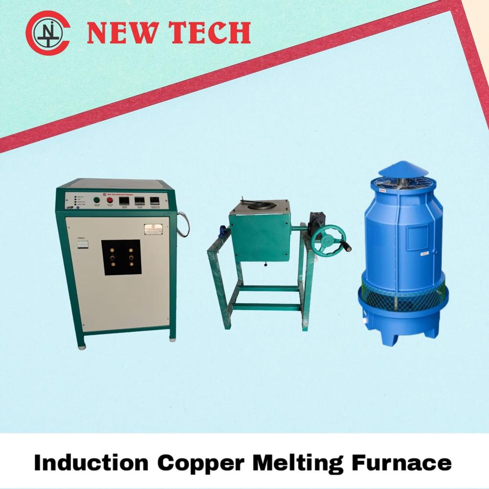 Induction Copper Melting Furnace - Capacity: 20 Kg