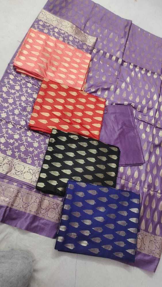 Banarasi Munga Silk Dress Material