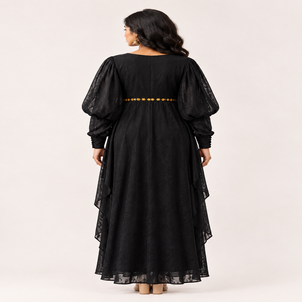 Dhoti Pattern One Piece Drape Style Indo Western Designer Gown