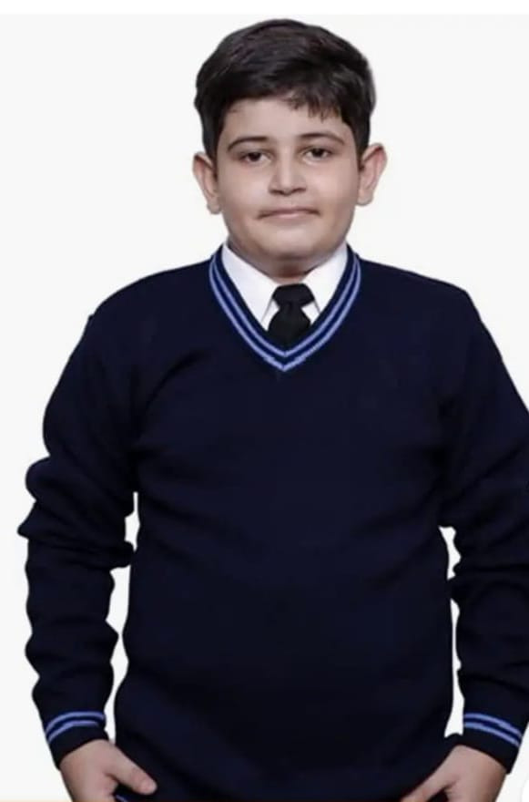 Navy Blue School V Neck Sweater