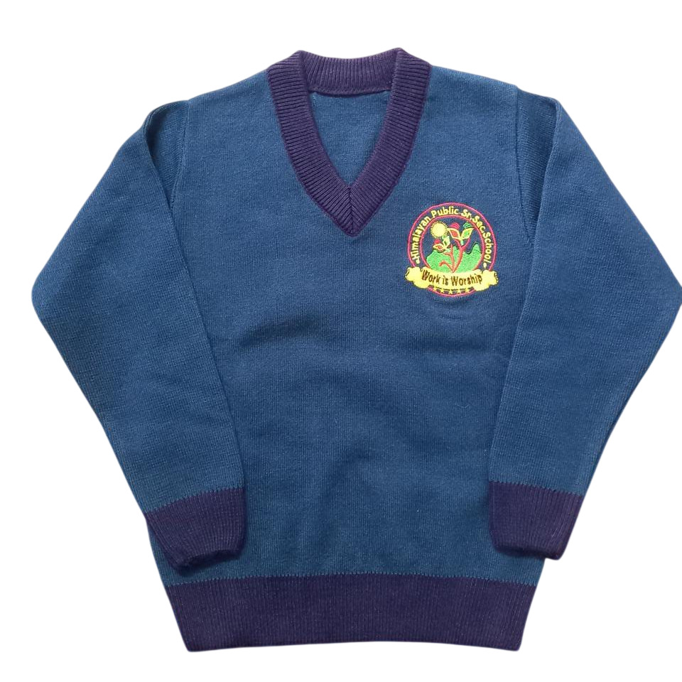 Round Neck School Sweater