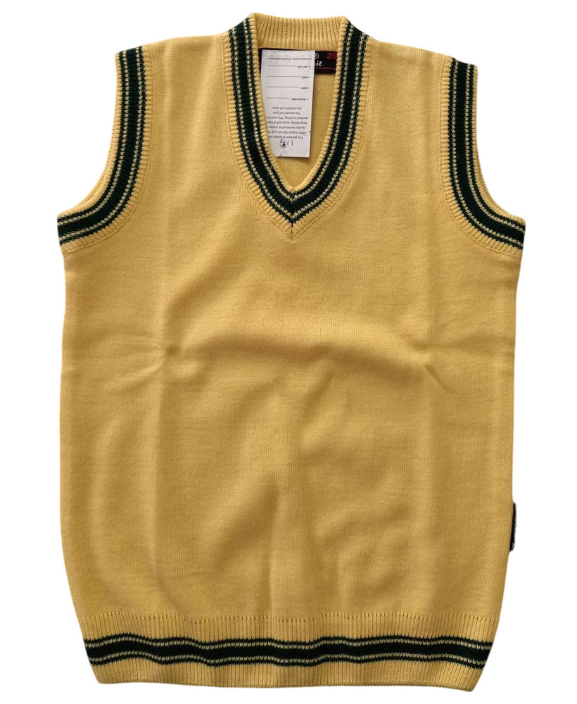Yellow School V Neck Sweater Vest