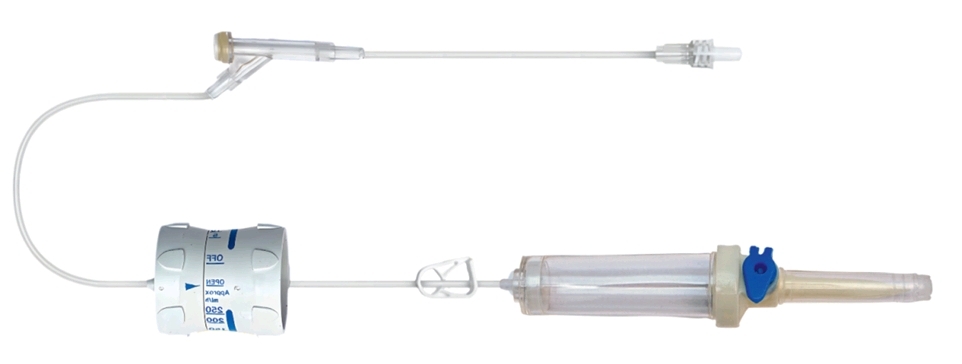 Dial Flow Regulator With Vented IV Set