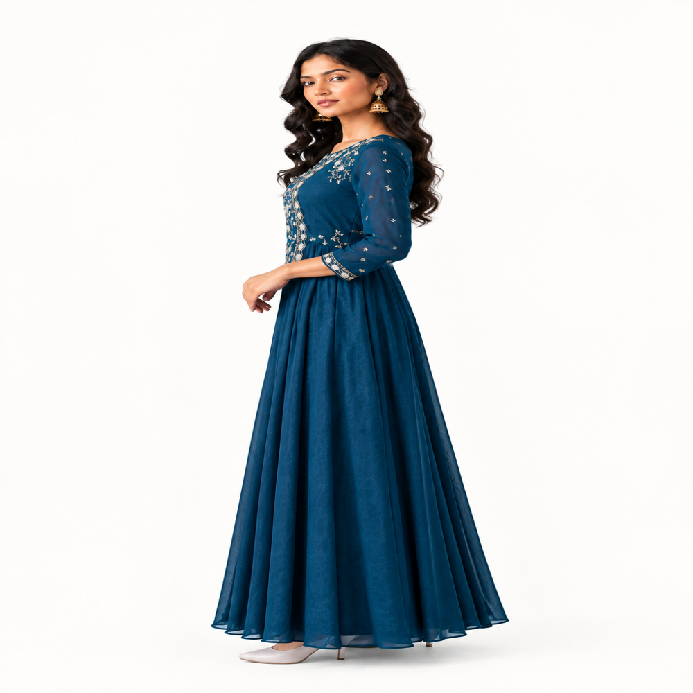 Ladies One Piece Aari Work Anarkali Kurta