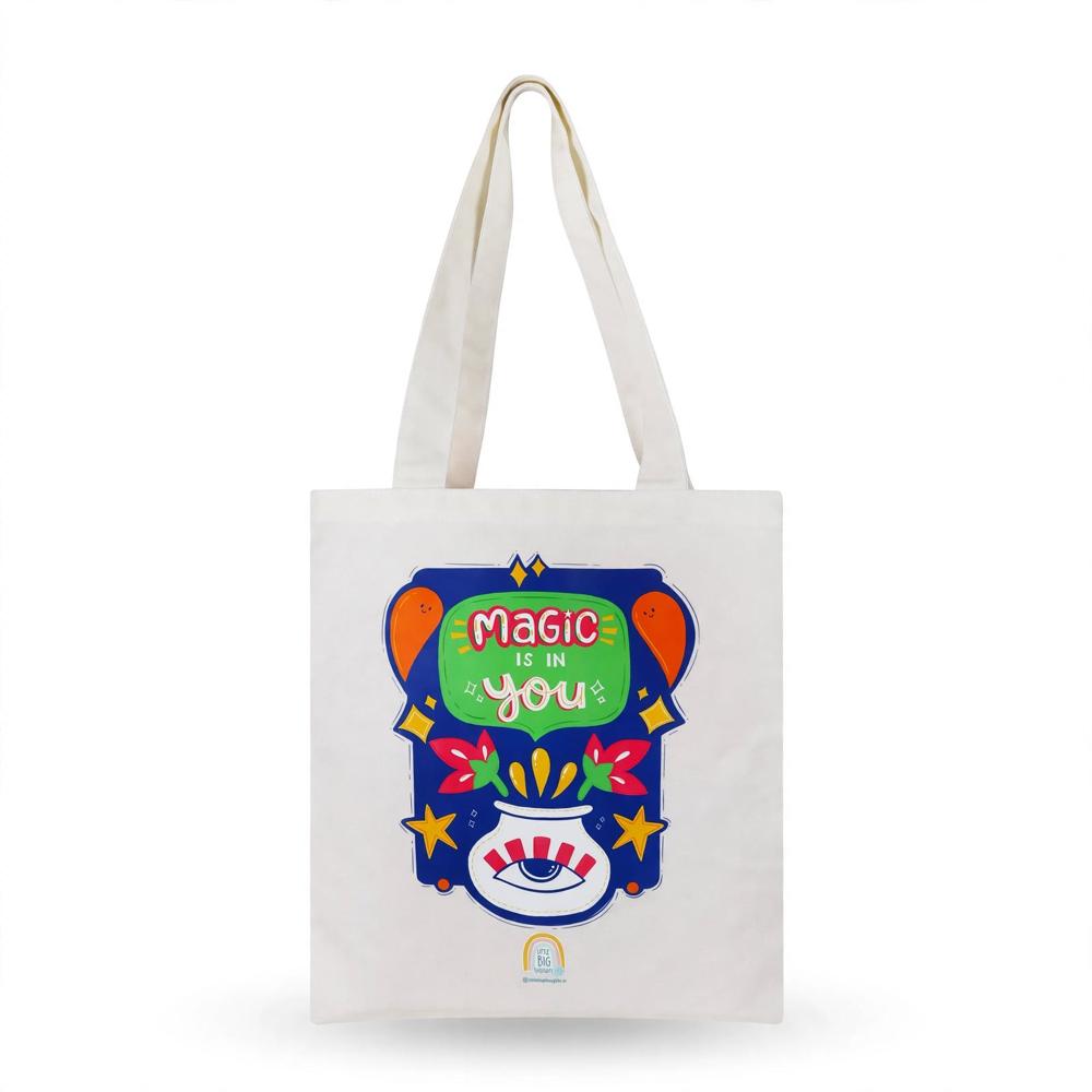 Printed Canvas Tote Bag