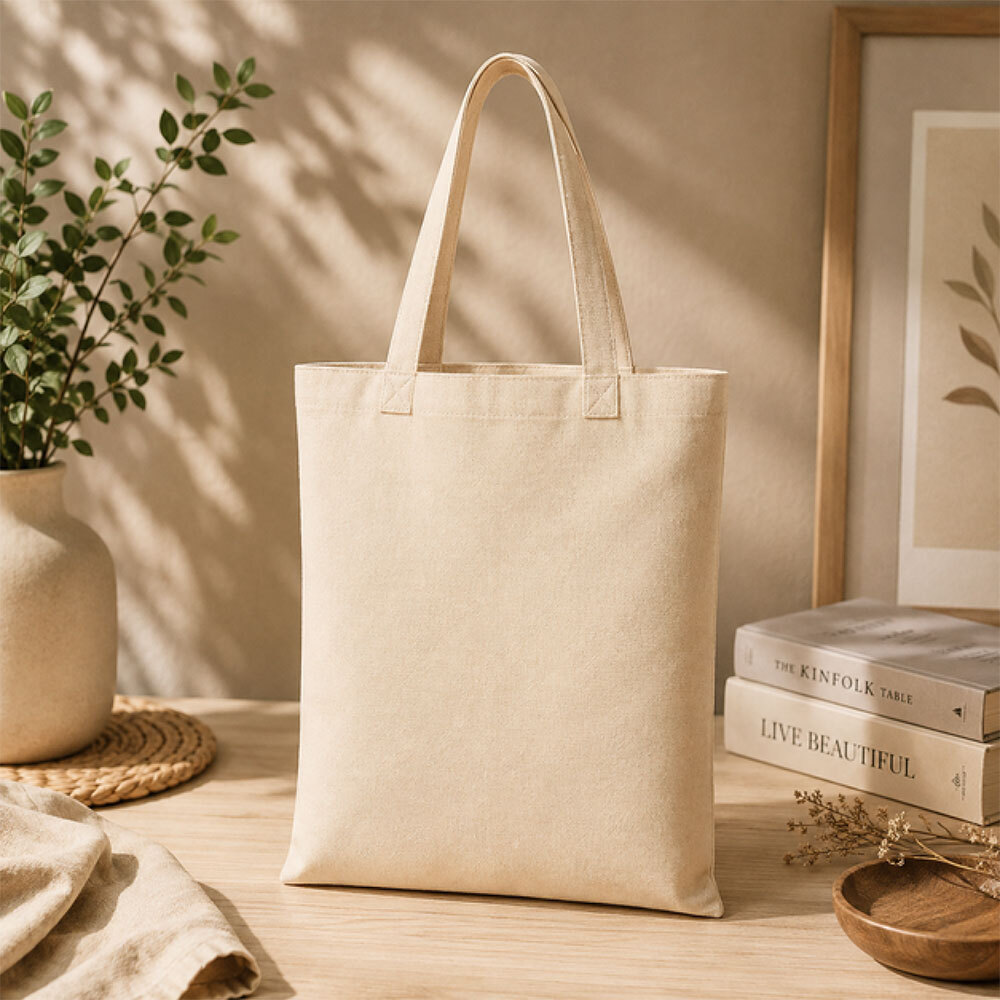 Cotton Canvas Tote Bag (Open Mouth)