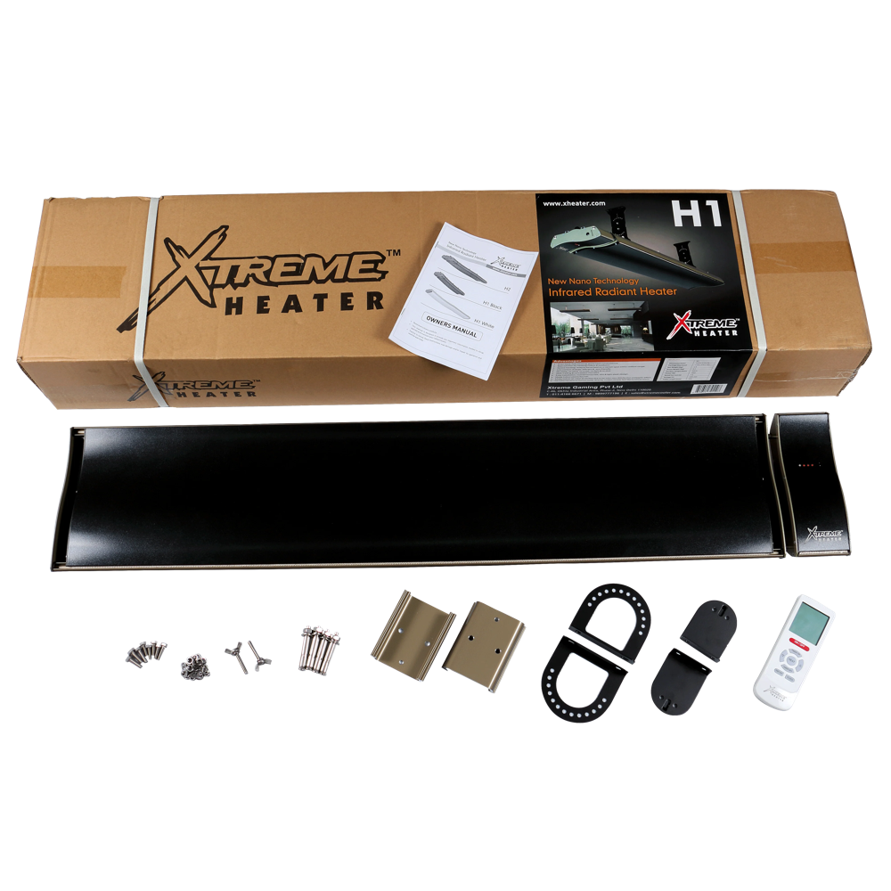 H1 Infrared Room Heater Black