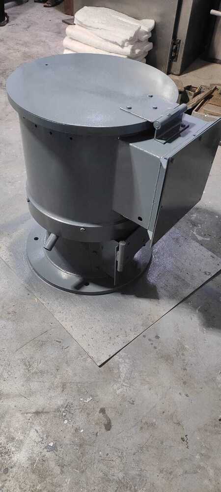 Side Hot Air Blower And Control Enclosure View of Centrifugal Dryer