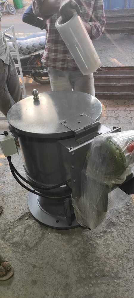 Outdoor View of Heavy Duty Centrifugal Dryer with Mounted Electric Blower Unit