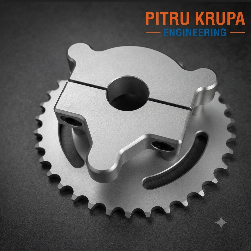 CNC Machined Split Sprocket Hub Assembly