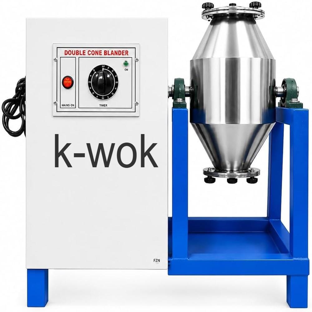 K-wok Double Cone Blender - Color: Blue/ White