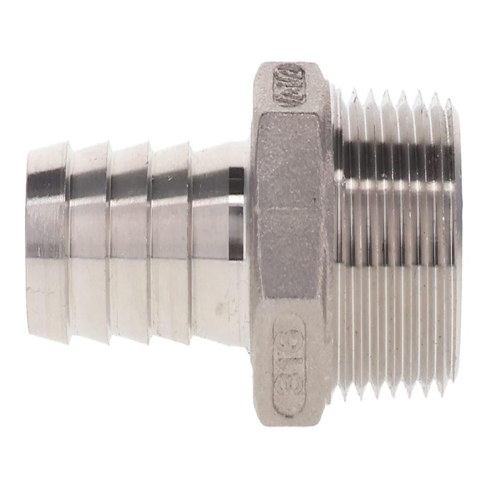 CNC Machined Stainless Steel Hose Barb Adapter